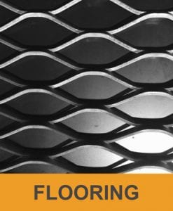 Expanded metal mesh for flooring